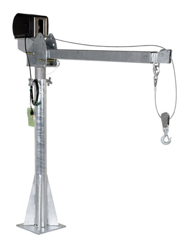 AC POWERED JIB CRANE 2K 4-7 FT BOOM GALV - Model WTJ204ACGAL